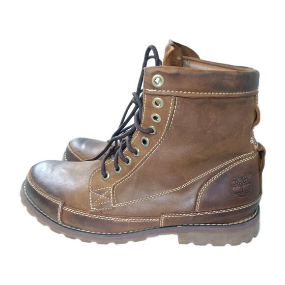 Timberland Earthkeepers 6-Inch Leather Boots Men's Size 11 W Brown - Picture 2 of 12